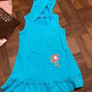INFANT BLUE DRESS WITH HOOD 3 T PLACE